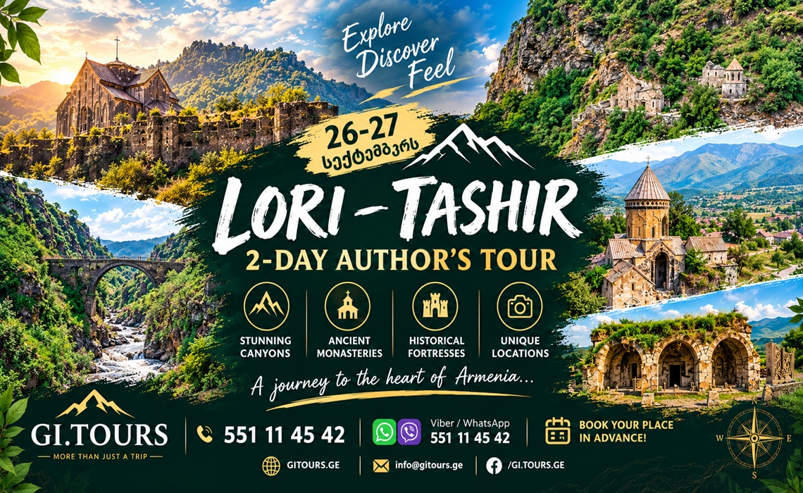 On September 26–27, we invite you to join our 2-day mystical author’s tour to Lori & Tavush!